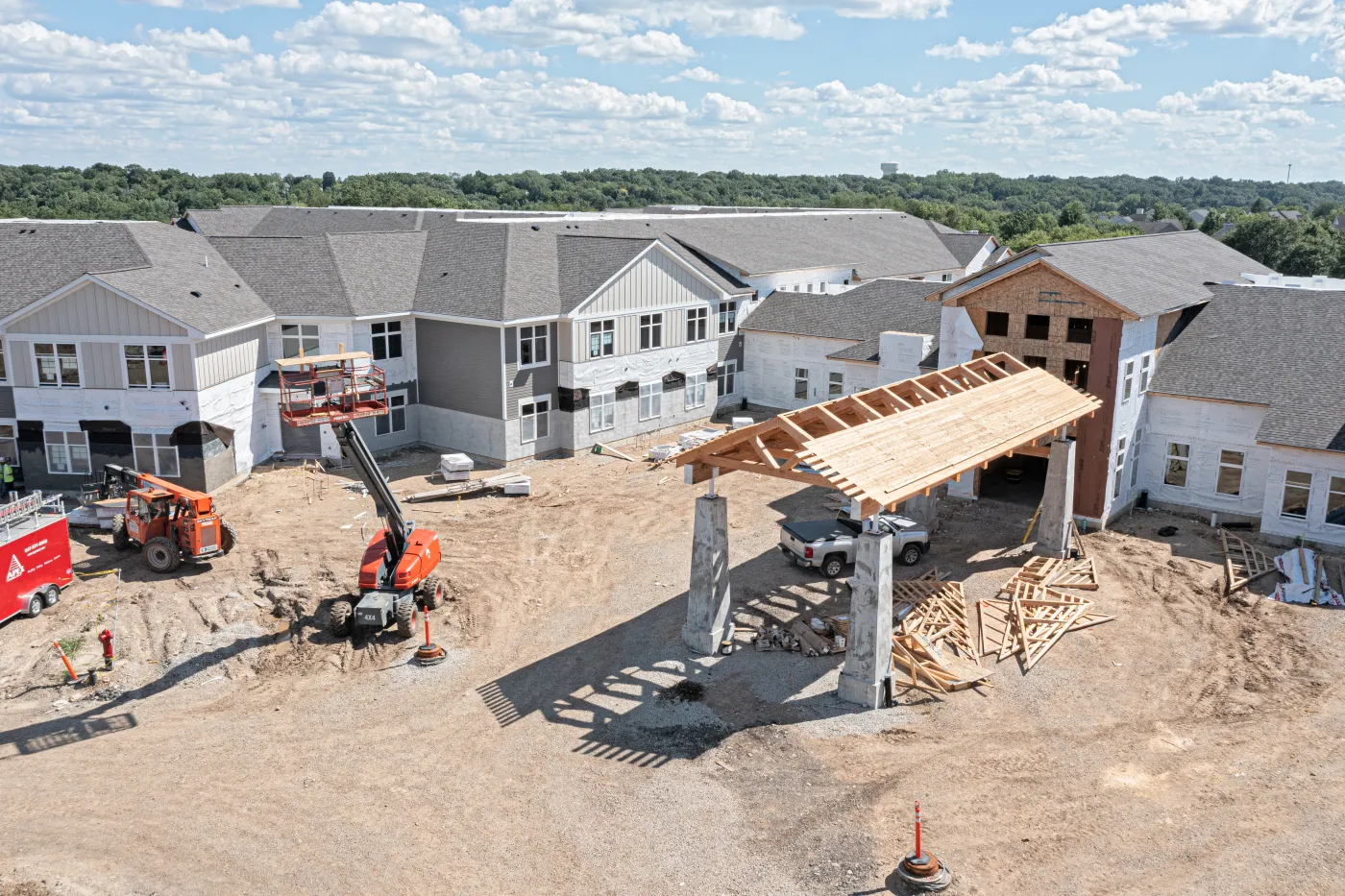 Assisted Living Bldg CertainTeed Roof & Hardie Siding West Dundee 2